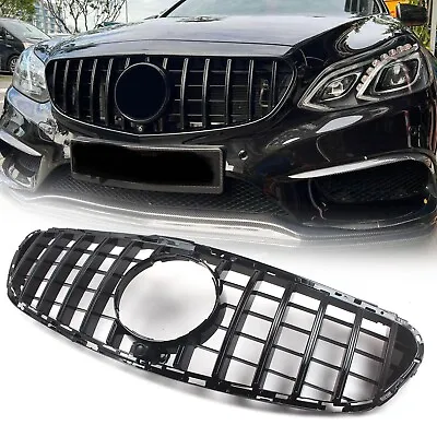 Black GT Style Front Grille For Mercedes-Benz W212 E300 E350 E400 2014 2015 2016 • $126.30