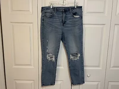 Vintage Jeans American Eagle 1977 Men's Airflex + 38x32 Distressed Cool Pants • $21.99