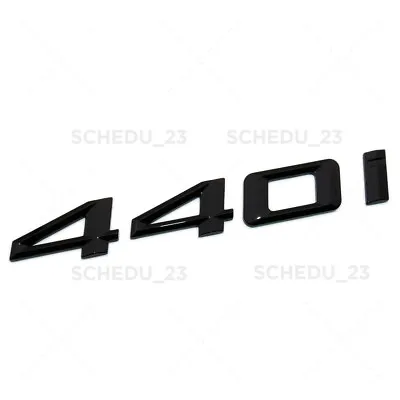Gloss Black 440i Letter Logo Emblem Badge Trunk Lid M Power Series Performance • $13.59