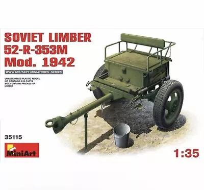 NEW - MiniArt 35115 Soviet Limber 52-R-353M 1:35 Plastic Model Kit - USA SELLER • $14.99