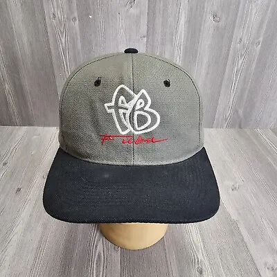 VTG Fubu Trucker Snapback Hat/Cap Black/Gray Adjustable Hip Hop Y2K Wool Blend • $19.99