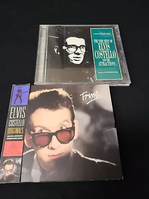 ELVIS COSTELLO - Trust Originals W/Strip RARE OOP HTF + Very BEST Of CD 💿  • $19.95