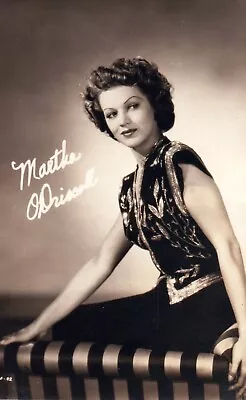 Martha O'Driscoll 3 X 5 Hollywood Movie Star Fan Club Postcard Printed Signature • $5.95