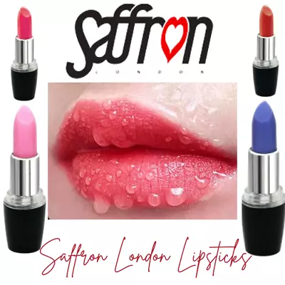 Saffron London Lipstick Berry Plum Pink Red BLACK COFFEE- Choose Your Shade • £2.60