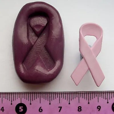 Charity Ribbon Bow Silicone Mould Sugarpaste Flower Paste Cup Cake Topper Icing  • £5.25