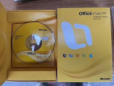 Microsoft Office Mac 2008 Home And Student Edition DVD. CD Disk • $13.90