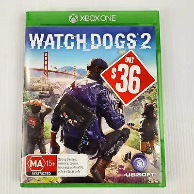 XBOX ONE WATCH DOGS 2 IN GREAT CONDITION Complete With Manual Fast Free Postage  • $11.99