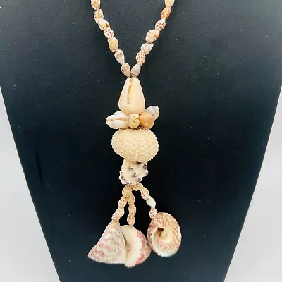 Vintage Natural Sea Conch Shell Brain Coral Pendant Large Ocean Beach Rare 30  • $14.95