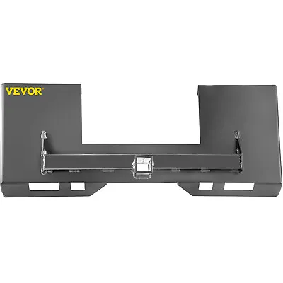 VEVOR 1/4  Thick Skid Steer Mount Plate Quick Attach W/ 2  Hitch Adapter Gray • $139.99