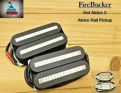 ALNICO V TWIN BLADE RAIL HOT HUMBUCKER Guitar Pickup Bridge Or Neck • $28.95