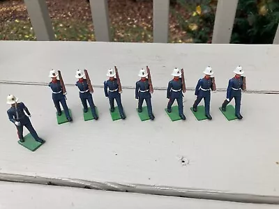 Vintage Britains Ltd. Plastic Eight Royal Marines Made In England Early 1960s • $14