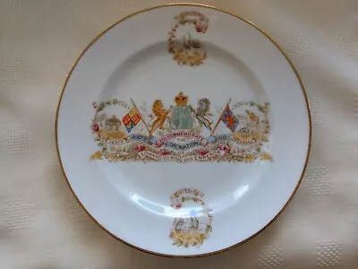 1902 Plate Coronation King Edward VII Queen Alexandra Pre-owned Showing Colonies • £14.99