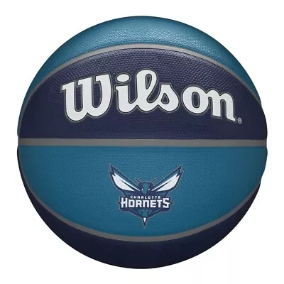 WILSON Charlotte Hornets NBA Team Tribute Basketball [aqua/navy] • £30.35