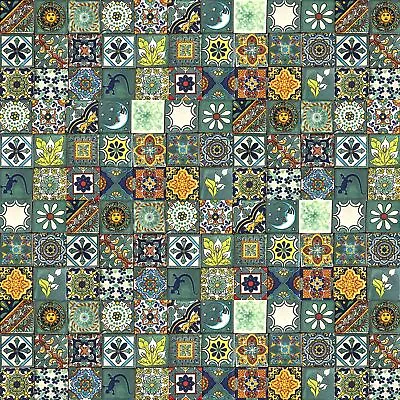 Mexican Tiles 2x2 In Green Tiles Decoration Bathroom Kitchen 120 Pcs - Verdicino • $125