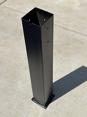 VEVOR Mailbox Post Stand Mail Box Post 27 Black Powder-Coated Steel For Outdoor • $17.99