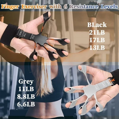 $8.99 • Buy 2PCS Finger Exerciser Strength Gripper Trainer Hand Grip Strengthener Therapy AU