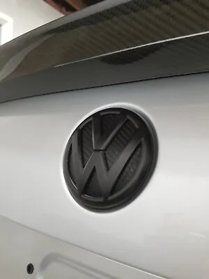 VW Jetta GLI MK6 B7 Passat 3M 1080 Carbon Fiber Trunk Emblem Insert Underlay • $8.95