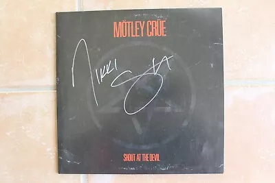 Nikki Sixx Signed Motley Crue Shout At The Devil Album Autographed Record SATD • $150.66