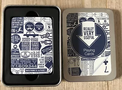 Marks & Spencer - Really Very Useful Pack Of Poker Size Playing Cards In A Tin • £6