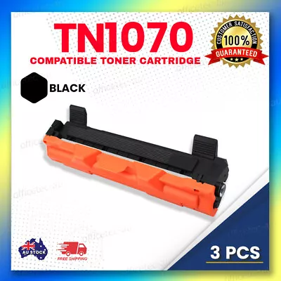 3x Toner Black TN-1070 For Brother HL 1110 HL 1210 HL1110 HL1210W Cartridges • $29.50