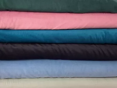 Babycord Cotton Needlecord Fabric By 1/2 Metre Various Colours Corduroy 21W • £5.50