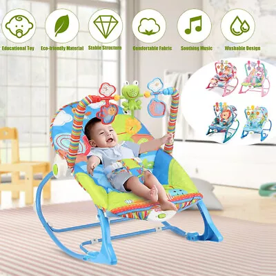 Electric Infant To Toddler Baby Bouncer Rocker Swing Vibration Chair Soothing UK • £27.50