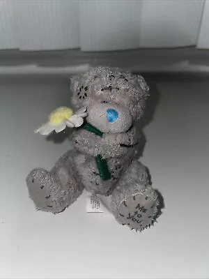 Me To You Grey Teddy Bear Carte Blanche Greetings Holding Flower 3  Gift • $9