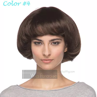 Sepia West Bay Coarse Yaky Texture Bob Mushroom Style With Bangs WB777A Wig • $27.99