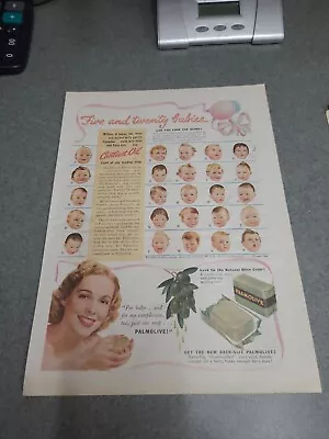 1941 Palmolive Bar Soap Mom Boy Schoolgirl Complexion Vintage Print Ad 39608 • $3.50