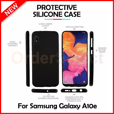 Ultra Slim Protector Shockproof Phone Case BLACK For Samsung Galaxy A10e • $3.69