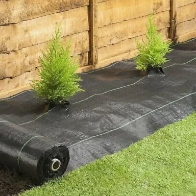 Lawn Weed Control Fabric Ground Cover Membrane Heavy Duty Sheet Garden 1.5m X 8m • £2.99