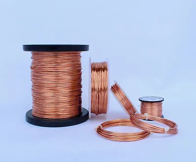 COPPER JEWELLERY WIRE - 1.25mm - 16 GAUGE - 500grams - NON TARNISH HIGH QUALITY • £15.95