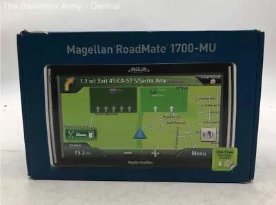 Magellan Black Roadmate 1700-MU 7-Inch Portable GPS Navigator Bundle In Box • $9.99