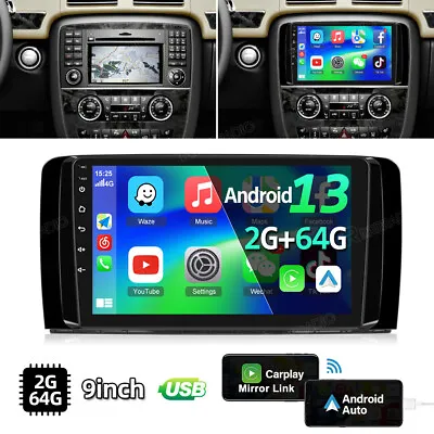 64GB For Mercedes-Benz R-class W251 R350 Carplay Radio Android 13 GPS Car Stereo • $169.99