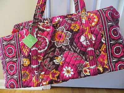 Retired Vera Bradley Large Duffel Duffle Luggage Travel Tote Bag- NWT! • $75