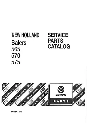 £32.99 • Buy New Holland Baler 565 570 575 Parts Manual