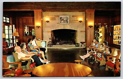 Postcard Spring Mill State Park Spring Mill Inn Lobby Mitchell IN Unposted • $5.90