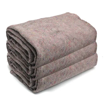 3pc Heavy Duty Textile Moving Blanket 80  X 72  Furniture Packing Pad Tree Keep  • $31.50