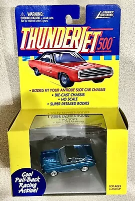 🏁 JOHNNY LIGHTNING Vintage Thunder Jet 500 Mustang Fastback Pull-back 1/64 🏁 • $20