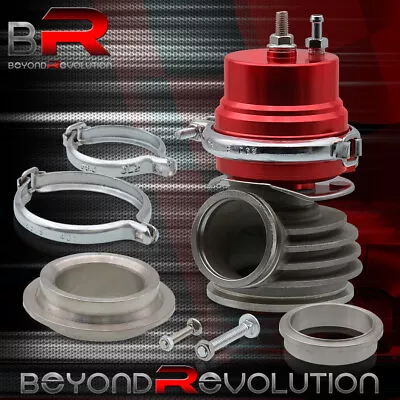 Red 50mm Turbo V-Band 60mm External Waste Gate Bypass Manifold + Spring • $39.99