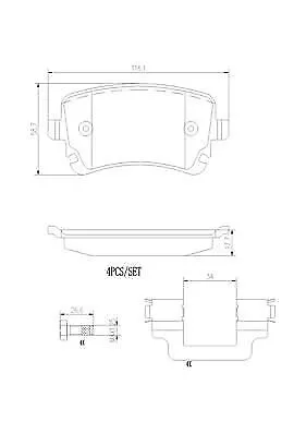 Brembo Rear Brake Pads Set P85143N • $152.35