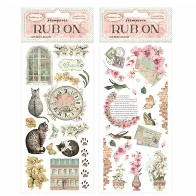 Stamperia Orchids & Cats Rub On Transfers - Set Of 2 • £6.95