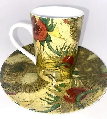 Van Gogh Sunflowers Tea Coffee Mug And Saucer Amsterdam Museum • $18.99