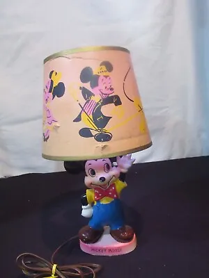 Vintage Mickey Mouse Lamp Light Chalkware Walt Disney Productions Dan Brechner • $37.35