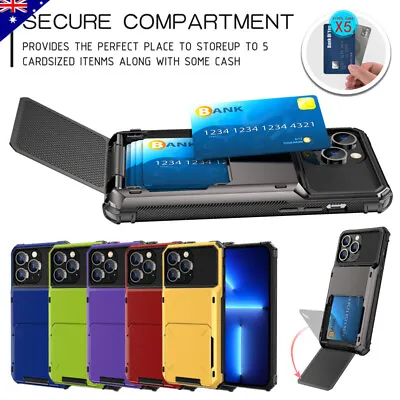 Shockproof Wallet Card Holder Case For IPhone 15 14 11 12 13 Pro XS Max 8 7 Plus • $12.99