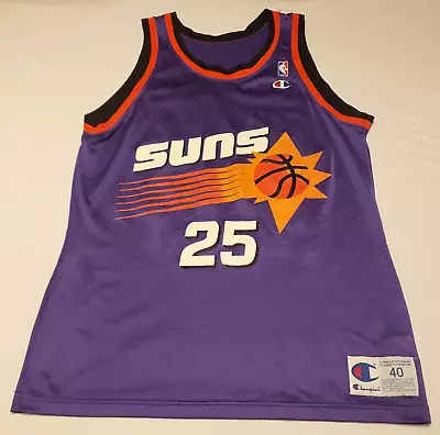 OLIVER MILLER Phoenix Suns CHAMPION Size 40 Vtg USA MADE Game Replica NBA JERSEY • $65.99