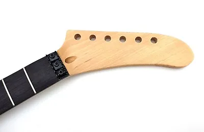 24 Fret Maple Rosewood Shred Guitar Neck Replacement Banana Floyd Rose Nut Diy • $79