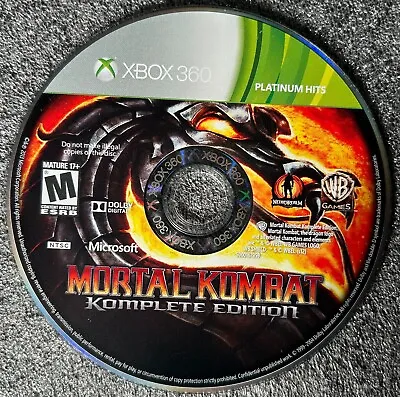 Mortal Kombat Komplete Edition - Platinum Hits (Xbox 360 2012) - Disc Only • $12