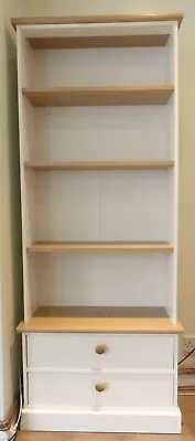 Habitat Winchester Soft White And Oak Bookcase And Display Cabinet • £46