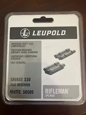 Leupold Rifleman 2pc Base Savage 110 Flat Receiver Matte 56509 • $10